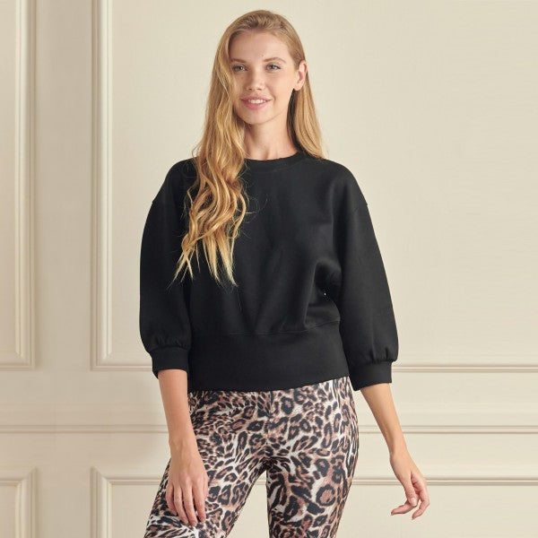 3/4 Scuba Sleeve Sweatshirt