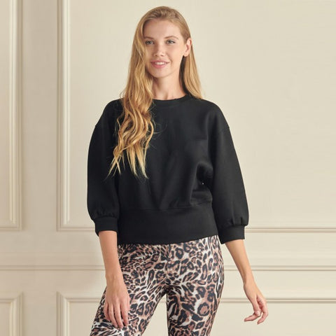 3/4 Scuba Sleeve Sweatshirt