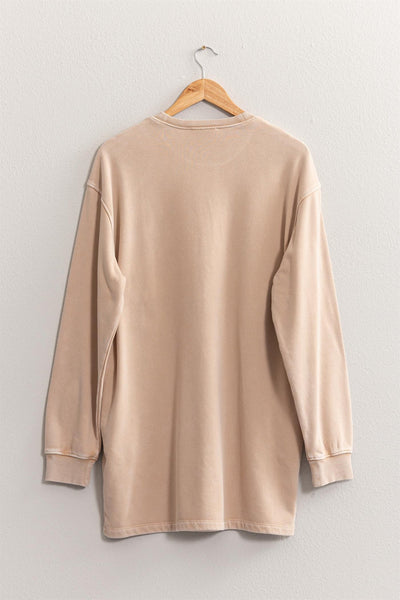 Oversized Mini Sweatshirt Dress