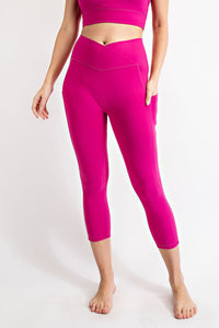 Buttersoft V Waist Capri Leggings