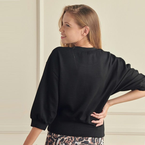 3/4 Scuba Sleeve Sweatshirt