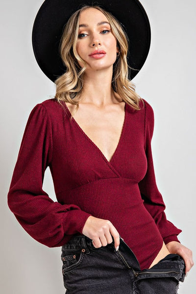 Ruby Puff Sleeve Bodysuit
