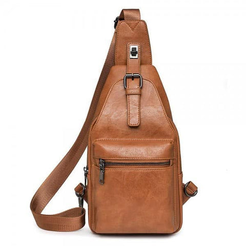 Vegan Leather Crossbody Bag