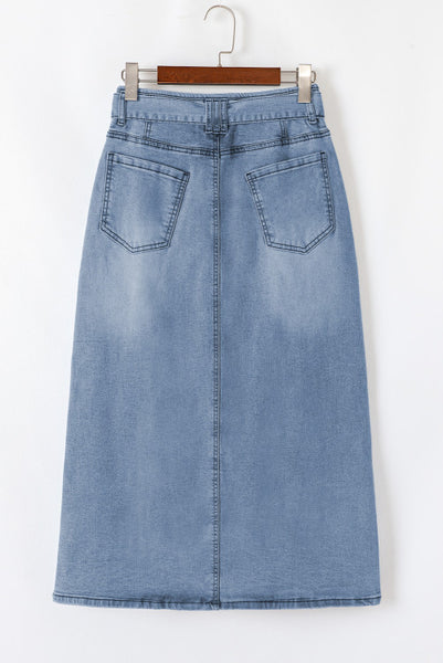 Long Denim Skirt