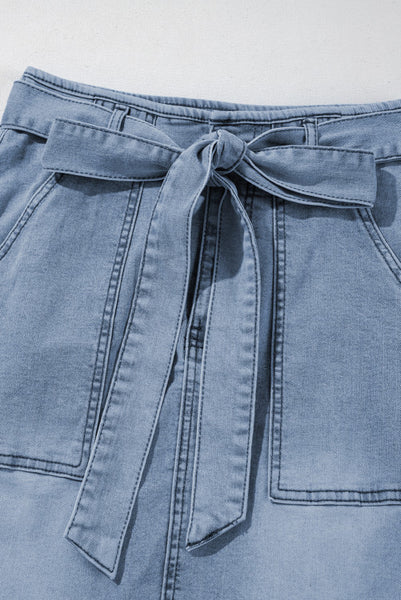Long Denim Skirt