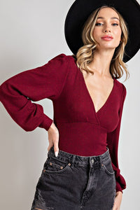 Ruby Puff Sleeve Bodysuit
