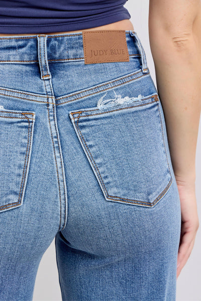 Judy Blue High Rise Medium Retro Wide Leg Jeans
