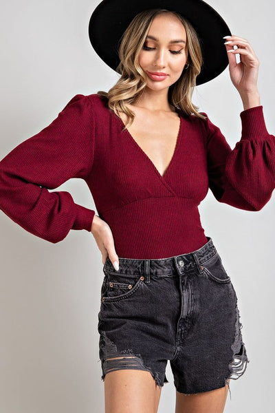 Ruby Puff Sleeve Bodysuit