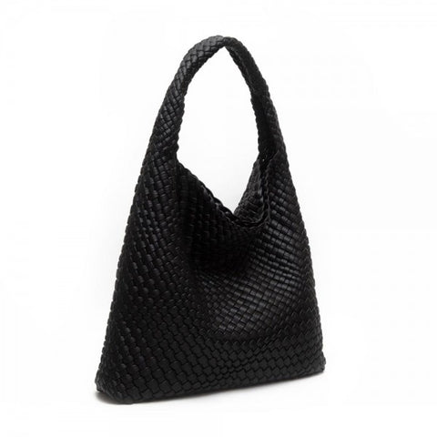 Basketweave Vegan Leather Bag