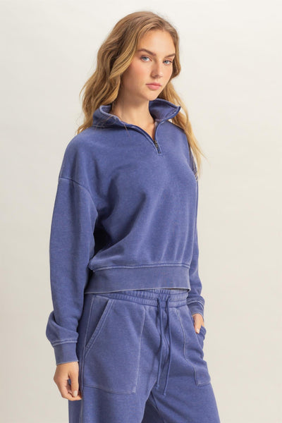 Rest Day 1/4 Zip Sweatshirt