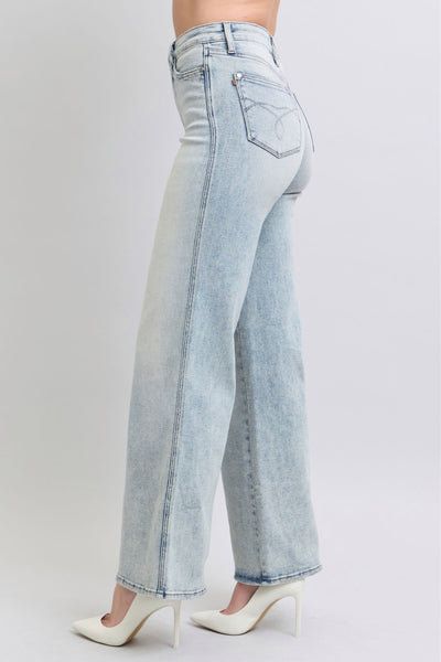 Judy Blue High Rise Tummy Control Retro Wide Leg Jeans