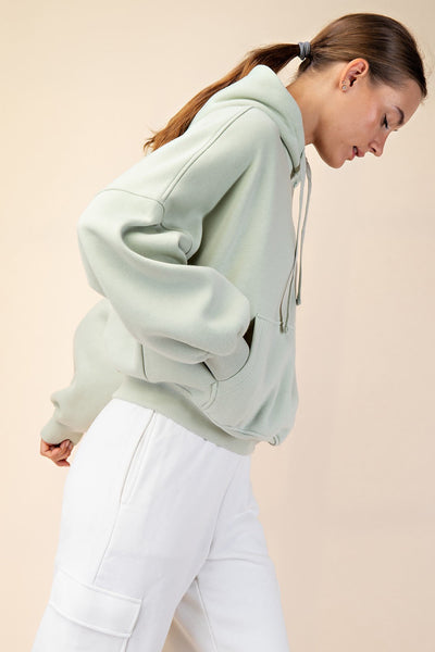 French Terry Quarter Zip Hoodie