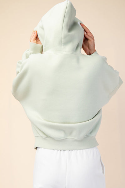 French Terry Quarter Zip Hoodie