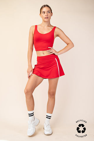 Piping Stripe Skort