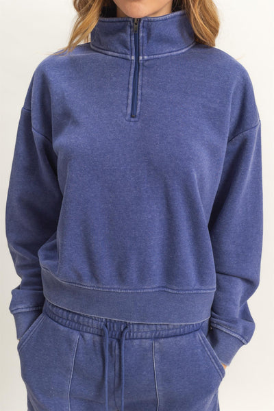 Rest Day 1/4 Zip Sweatshirt