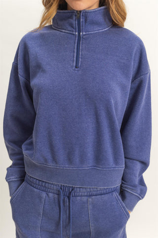 Rest Day 1/4 Zip Sweatshirt
