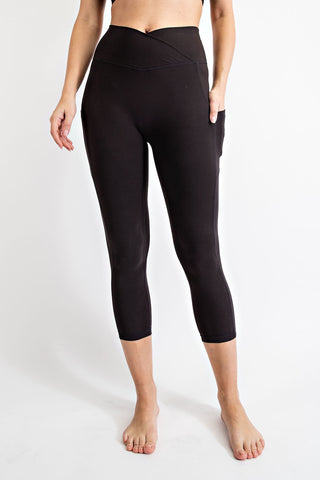 Buttersoft V Waist Capri Leggings