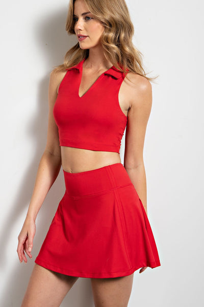 Buttersoft Back Pleat Skort
